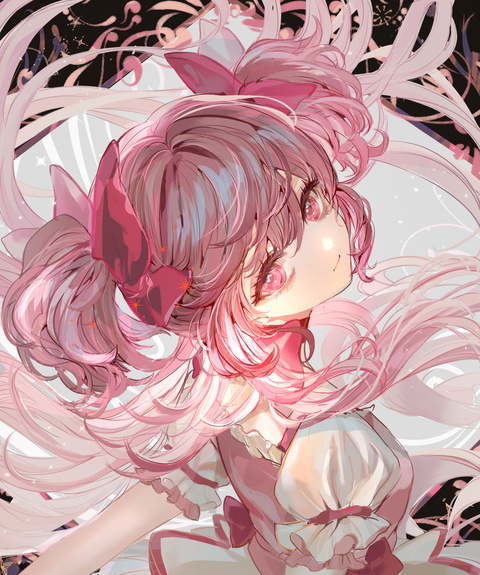 【まどマギ】祈りと光のミュシャ風イラストまとめ🦋