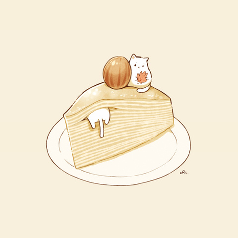 マロンミルクレープ