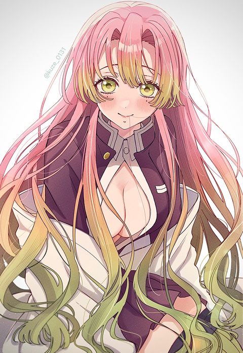 髪下ろし蜜璃ちゃん