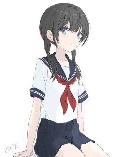 制服rkgk黒髪少女